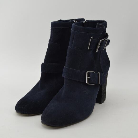 Vince Camuto Simlee Size 10 Womens Ankle Boots Suede Buckle - Picture 9 of 11